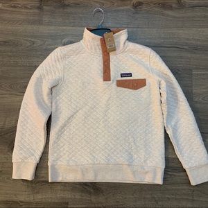 Patagonia women’s cotton quilt snap-T pullover NWT